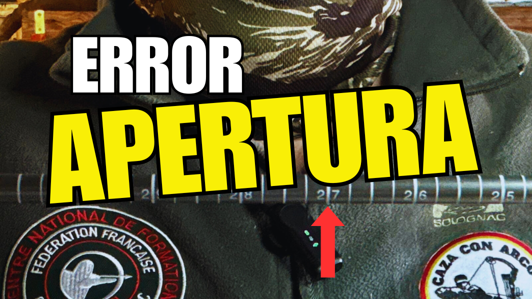 ERROR DE APERTURA. Estás tirando mal sin saberlo
